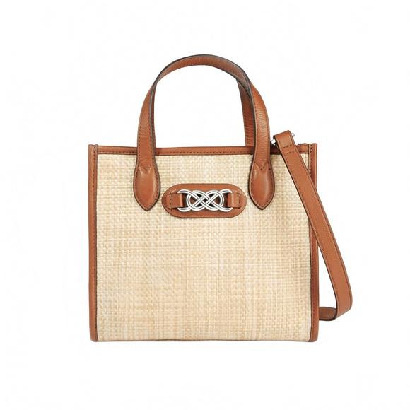 Brighton | Bags | New Brighton Harlow Straw Small Tote In Naturalbrown ...